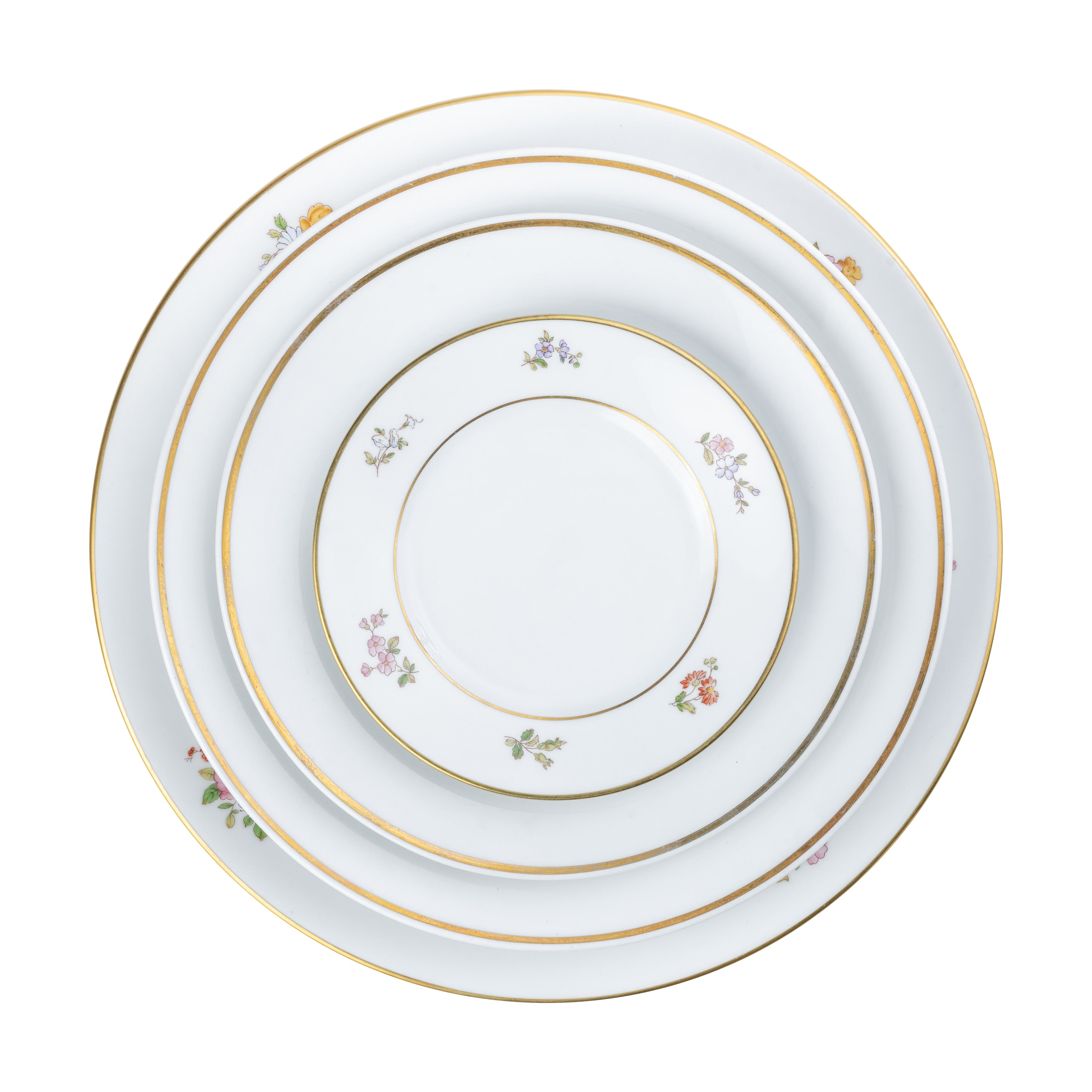 piatto linea richard ginori b filo oro floreale