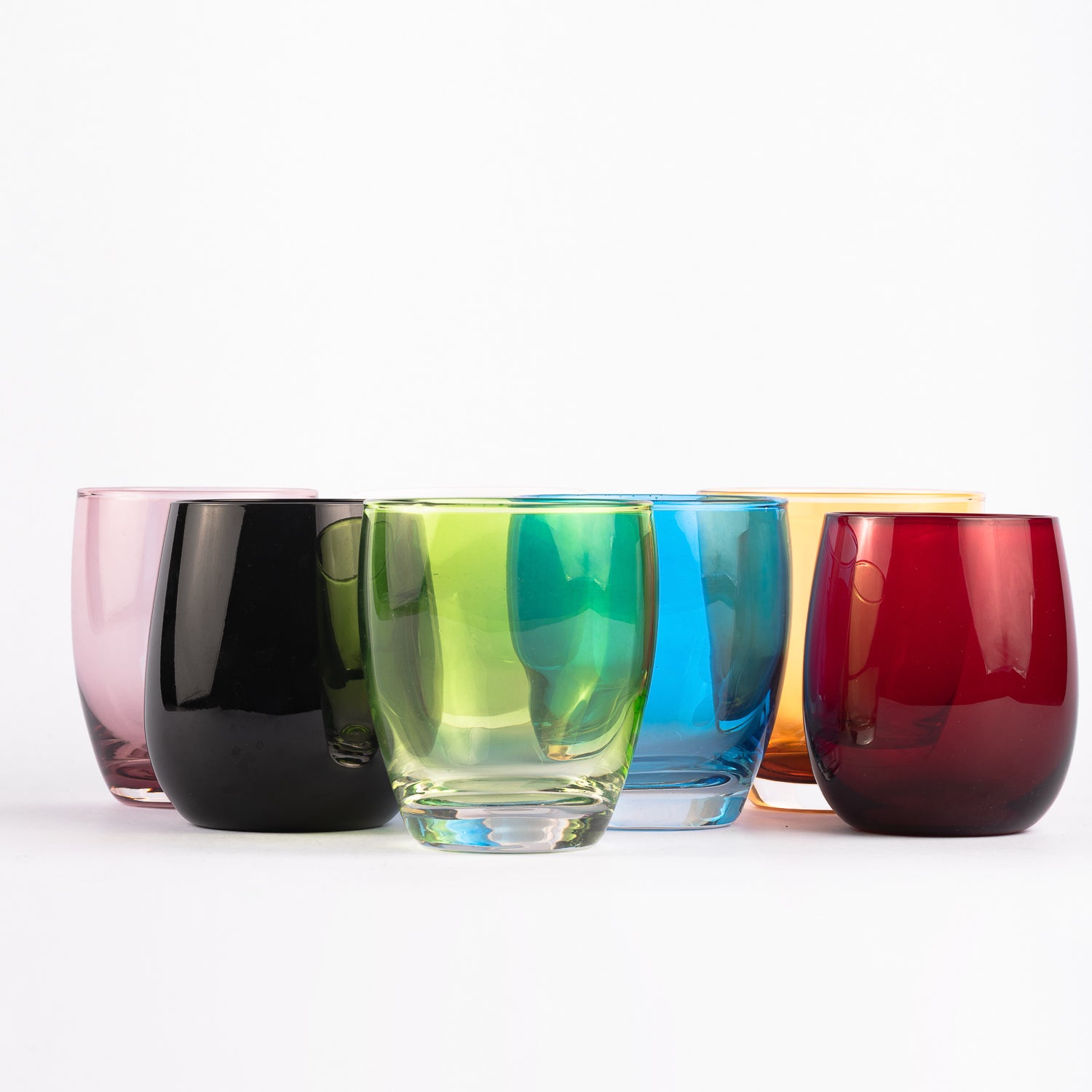 bicchiere acqua colorato