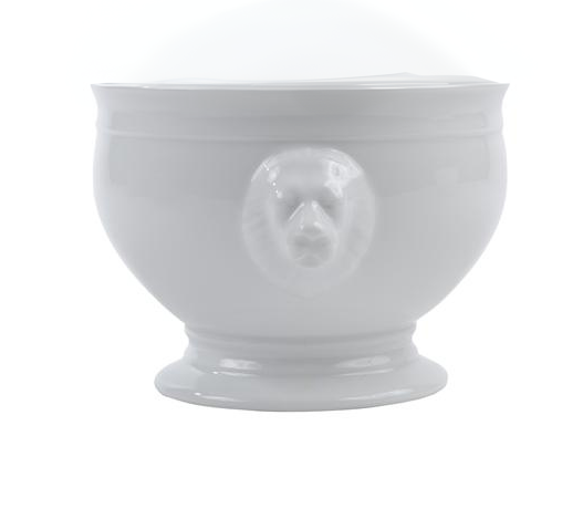 MONOPORZIONE PORCELLANA TESTA DI LEONE TABLE TOP T≈T Ø6 h 6 cm