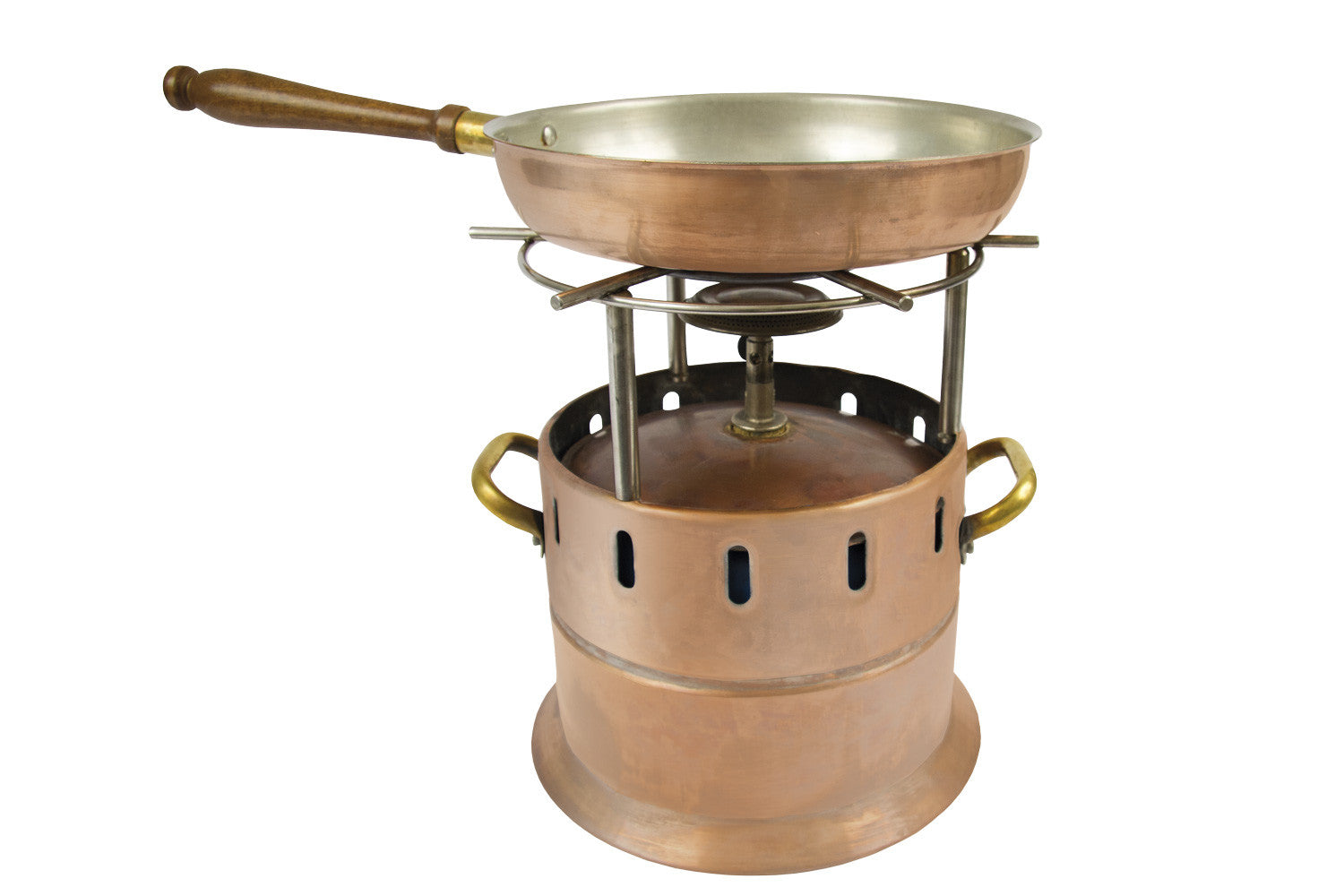 LAMPADA RAME FLAMBE' + PADELLA (gas non incluso)