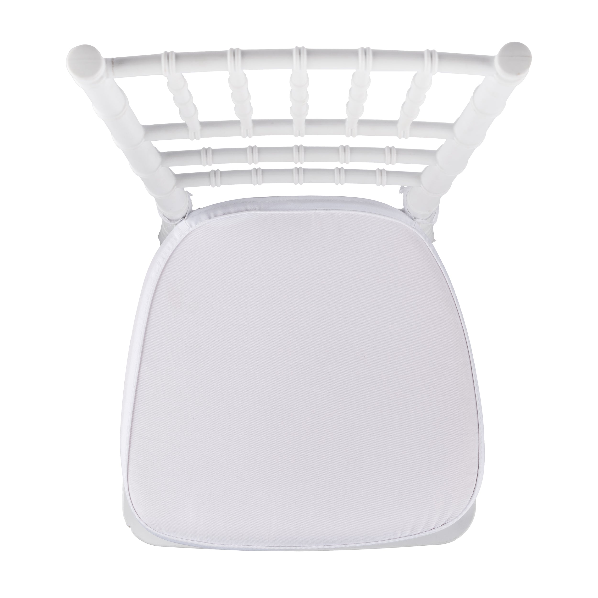CUSCINO COLOR BIANCO CON LACCETTI PER SEDIA CHIAVARINA