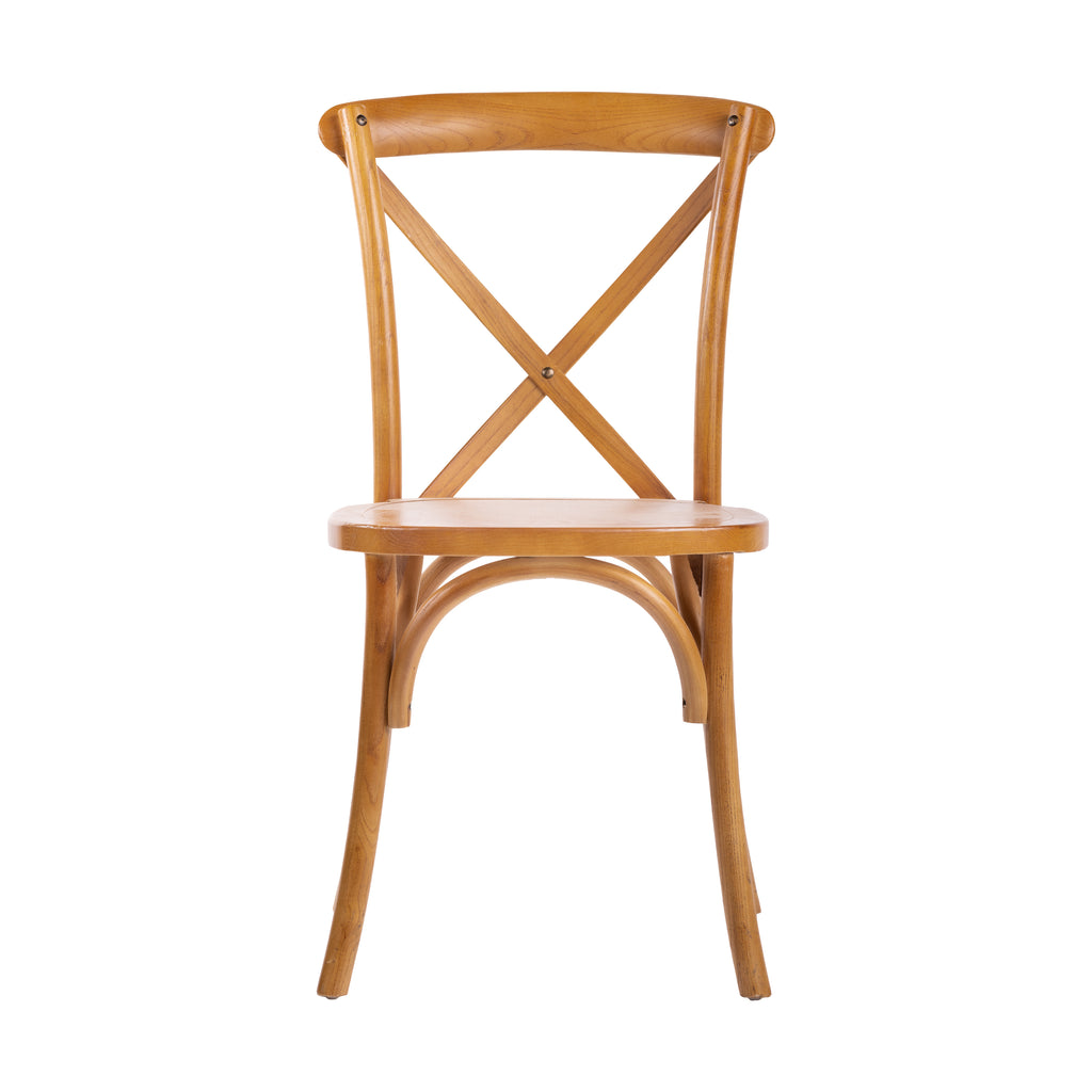 SEDIA TOSCANA IN LEGNO NATURALE - BASE LISCIA