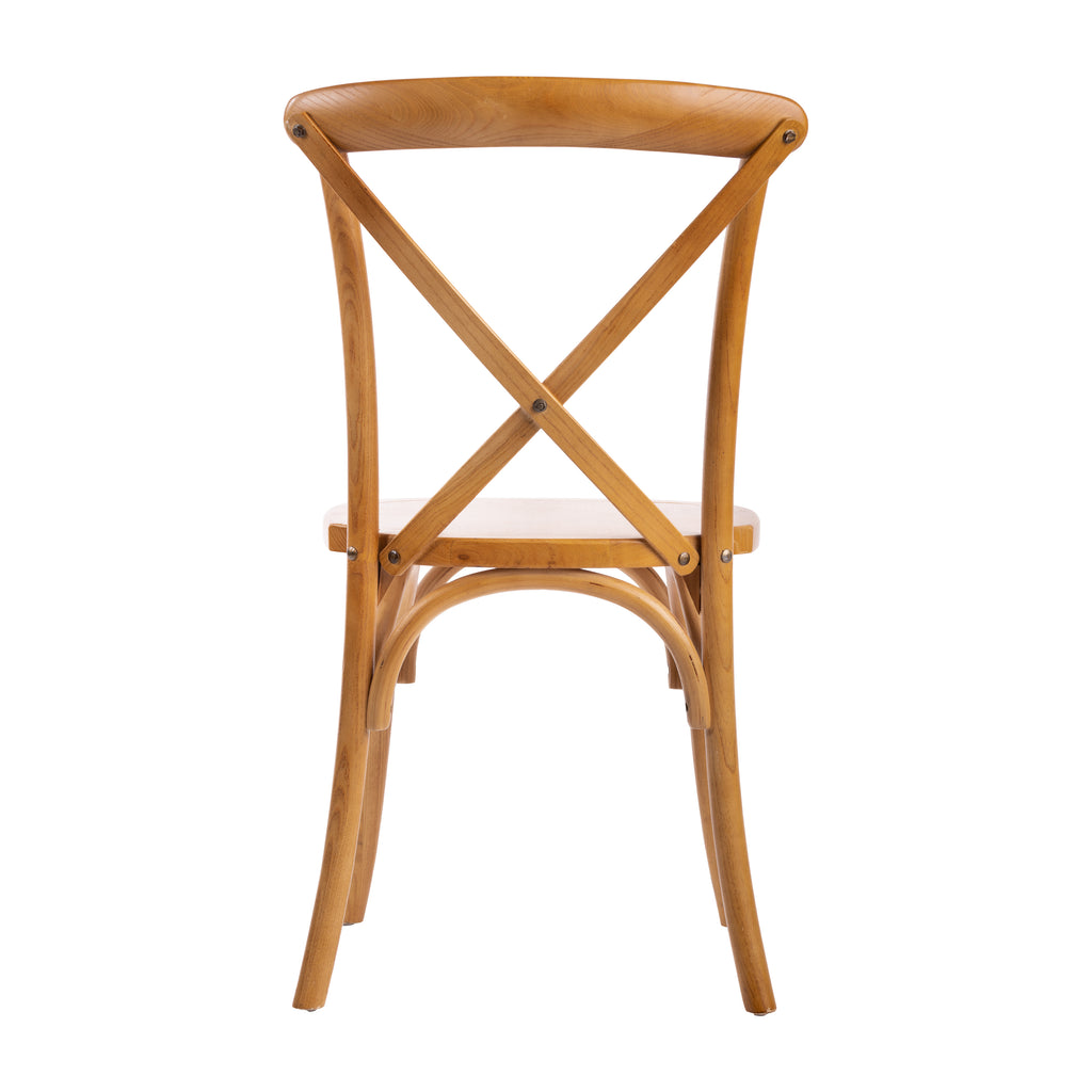 SEDIA TOSCANA IN LEGNO NATURALE - BASE LISCIA