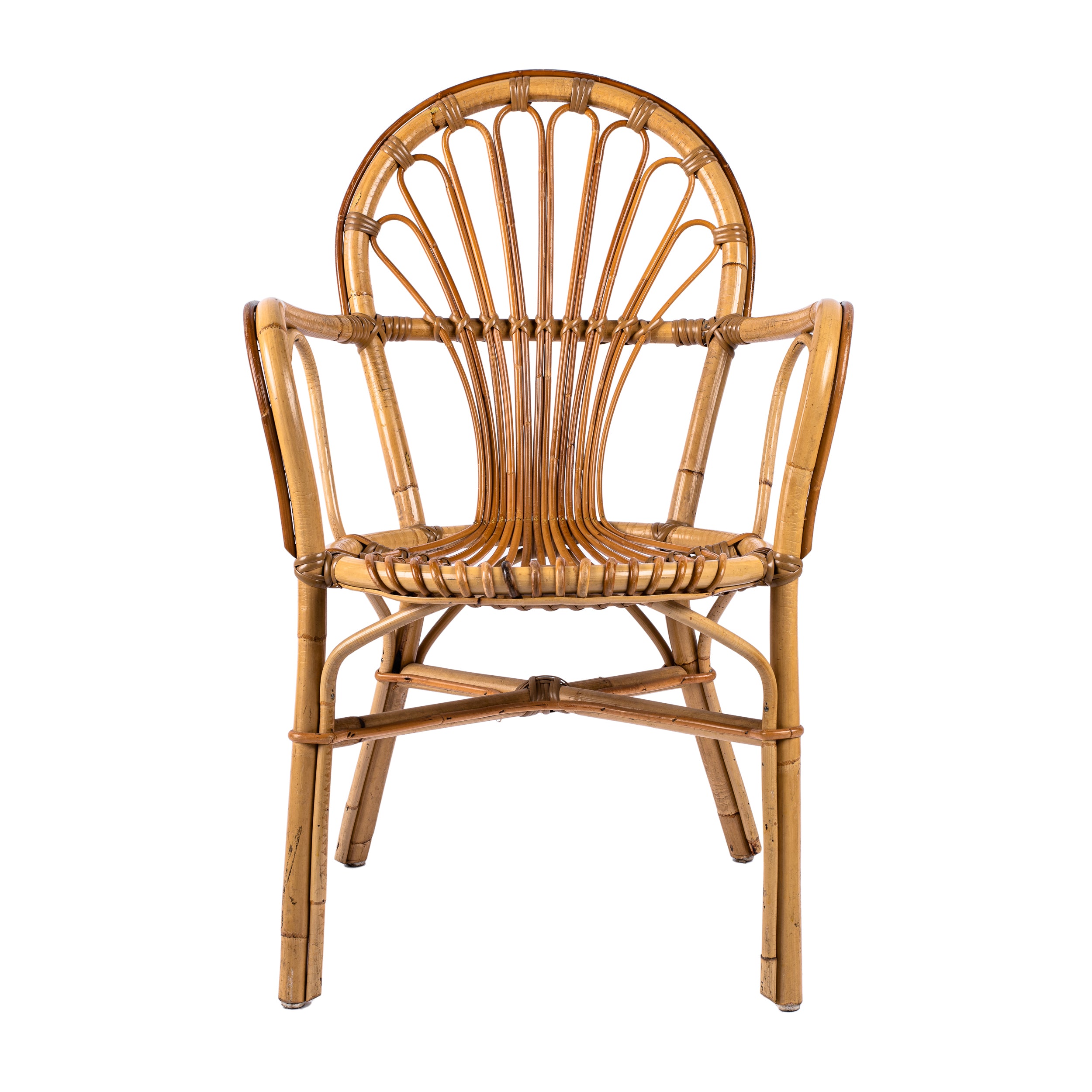SEDIA POLTRONA VIMINI COLORE LEGNO NATURALE