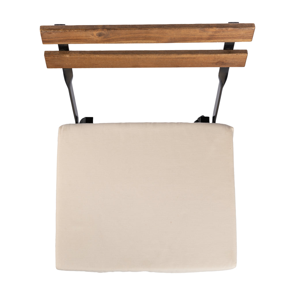 CUSCINO CREMA PER SEDIA COUNTRY CHIC cm 40x30