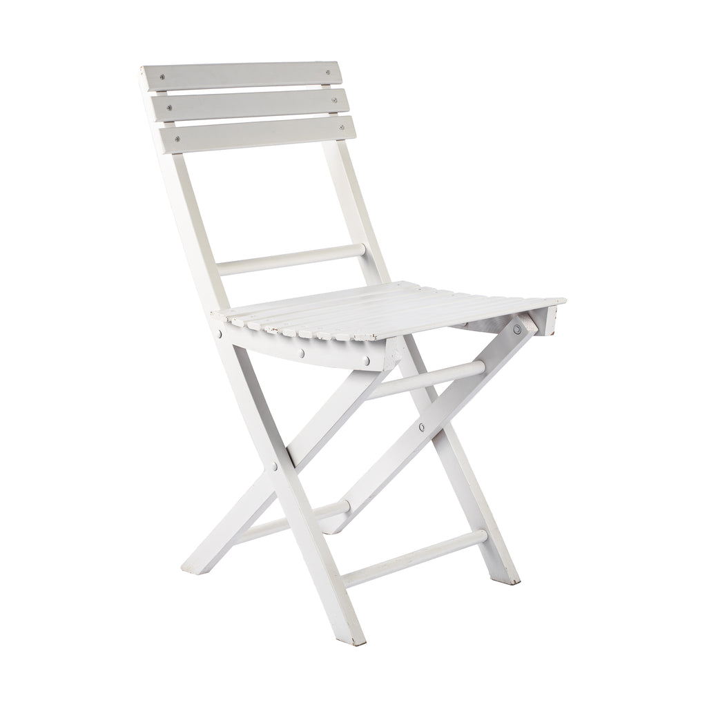 SEDIA PIEGHEVOLE LEGNO COLORE BIANCO