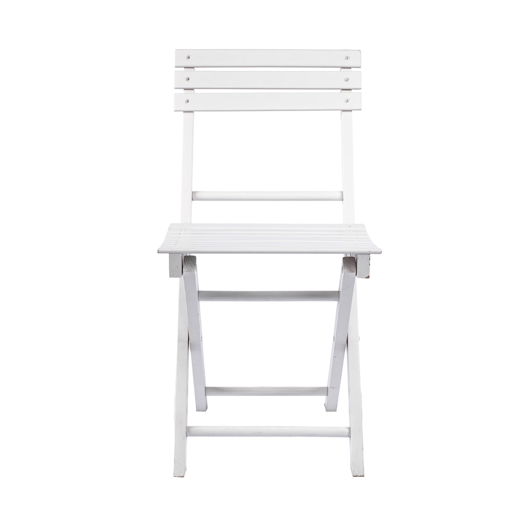 SEDIA PIEGHEVOLE LEGNO COLORE BIANCO