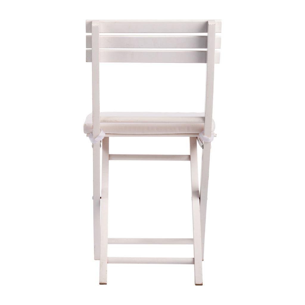 CUSCINO BIANCO PER SEDIA PIEGHEVOLE LEGNO BIANCO