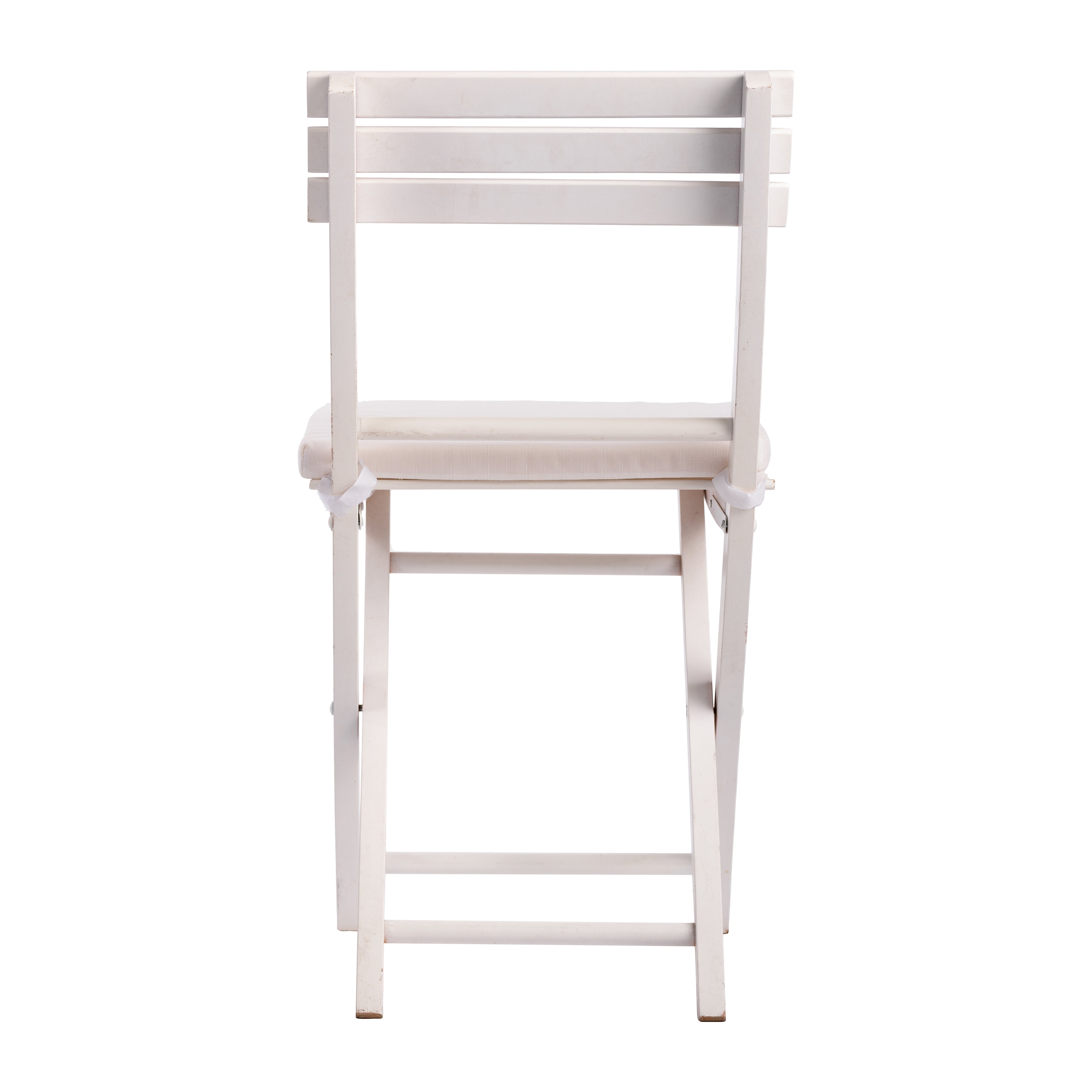 CUSCINO BIANCO PER SEDIA PIEGHEVOLE LEGNO BIANCO