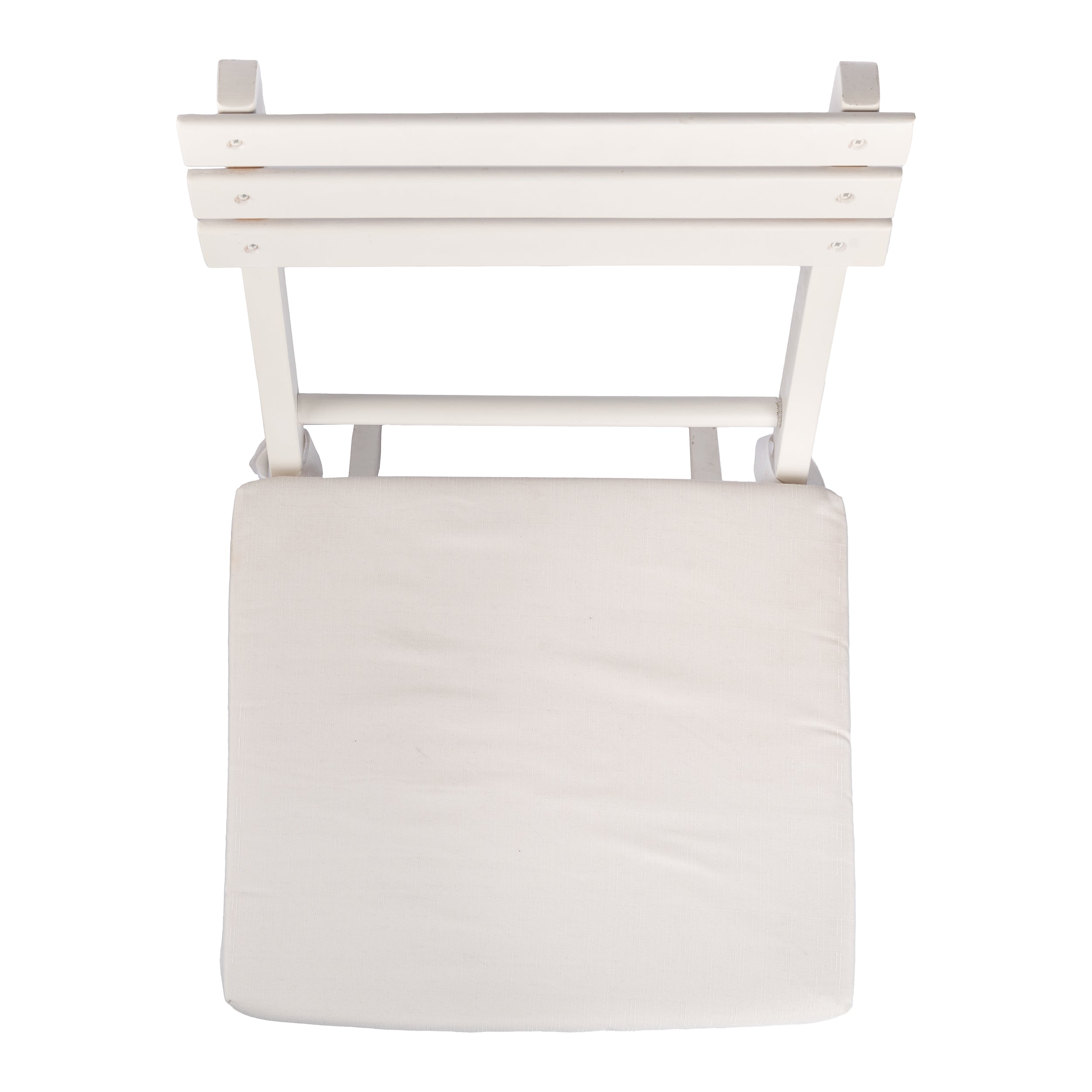 CUSCINO BIANCO PER SEDIA PIEGHEVOLE LEGNO BIANCO