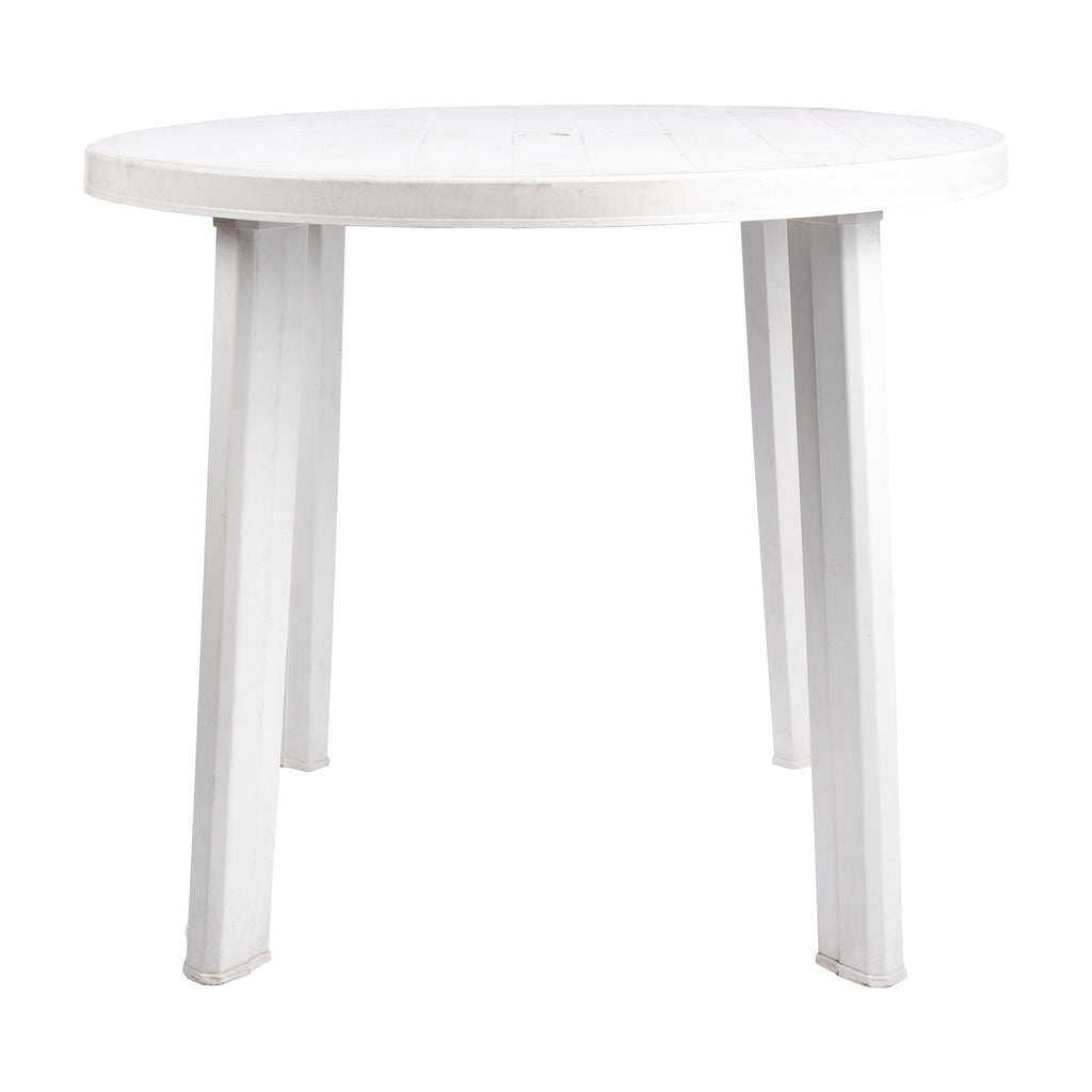 TAVOLO TONDO PLASTICA BIANCO Ø cm 90 h75