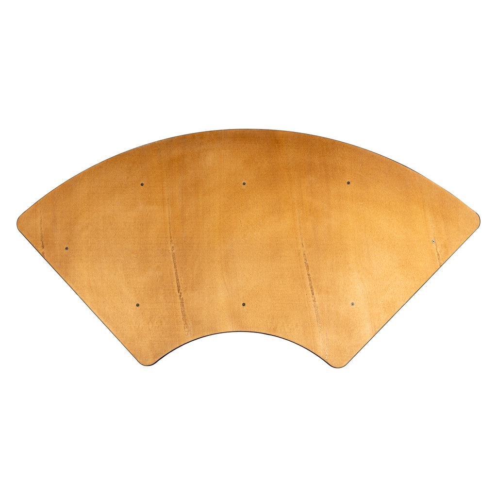 TAVOLO MEZZALUNA LEGNO TECNICO PER SERPENTINA cm 177x80 h75