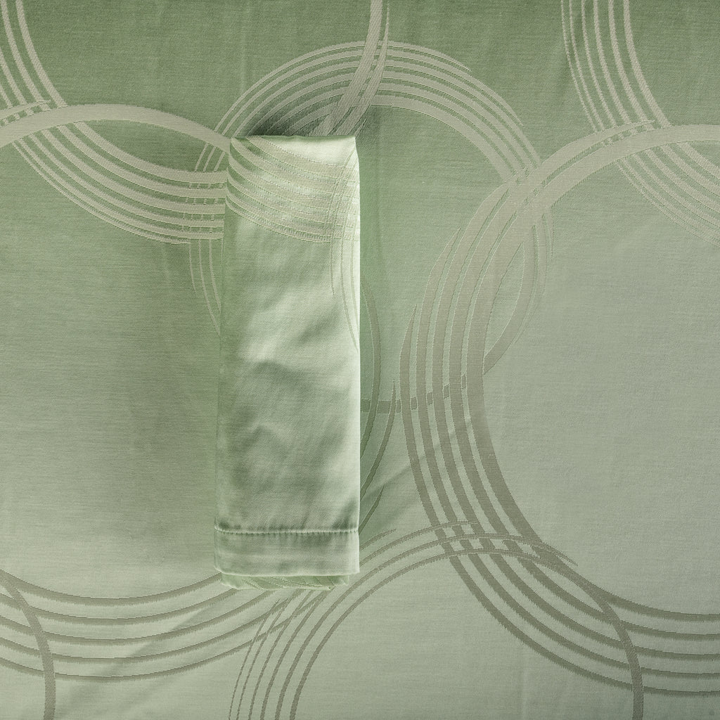 TOVAGLIOLO DAMASCATO LATTE_MENTA cm 50x50
