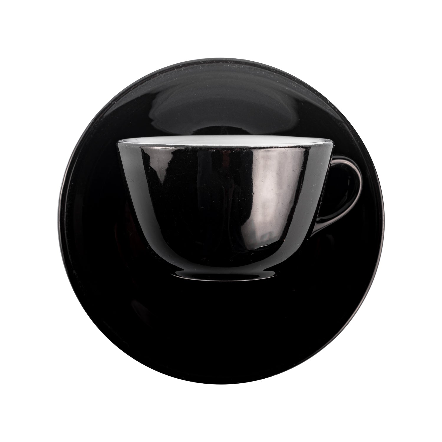 TAZZINA CAFFE’ PORCELLANA NERA “CAFFE’INCAS” (conf 28 pz)