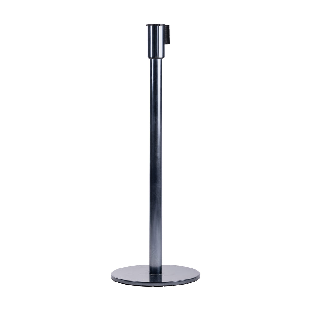 COLONNINA TENDIFLEX NERA CON NASTRO VERDE (2m lunghezza)
