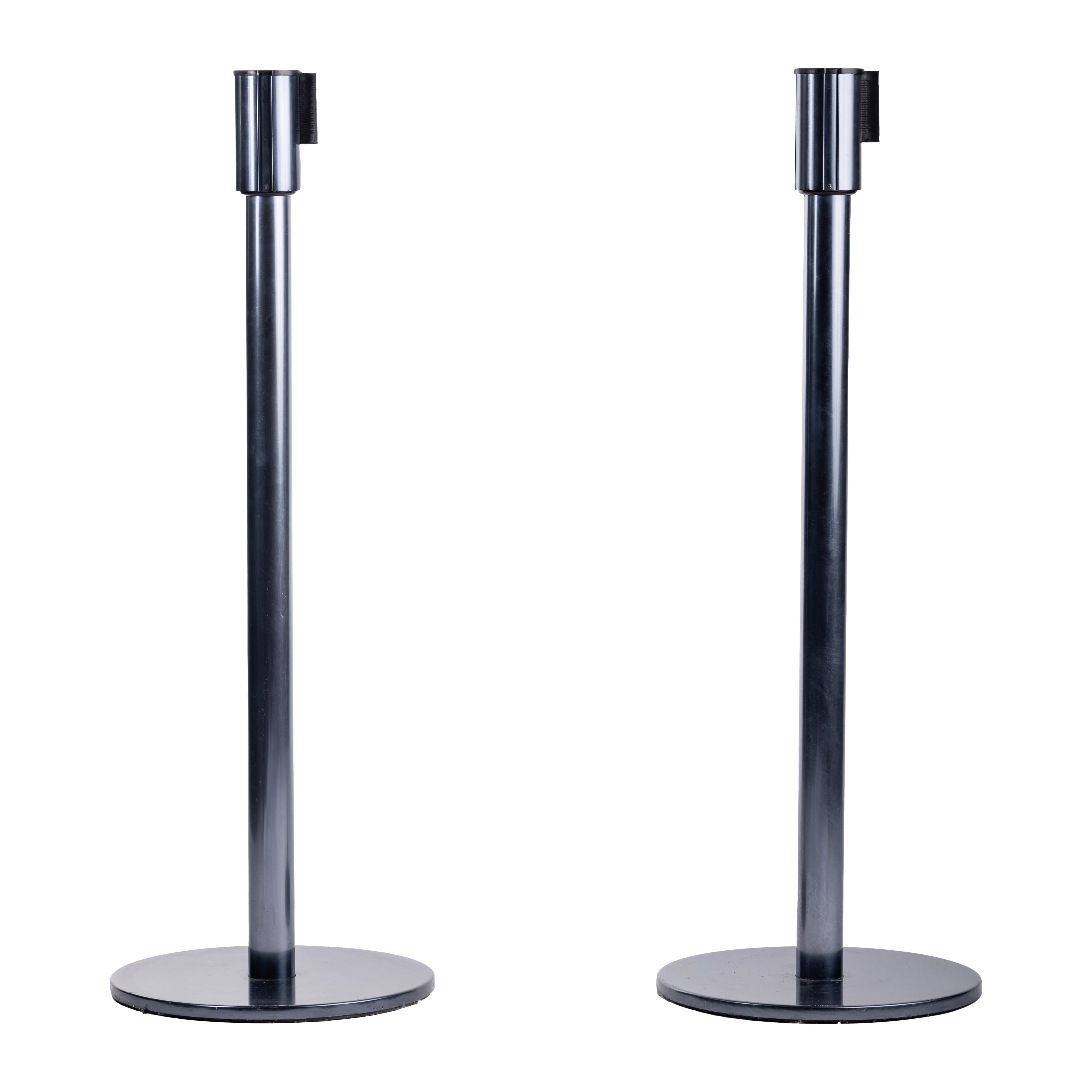 COLONNINA TENDIFLEX NERA CON NASTRO VERDE (2m lunghezza)