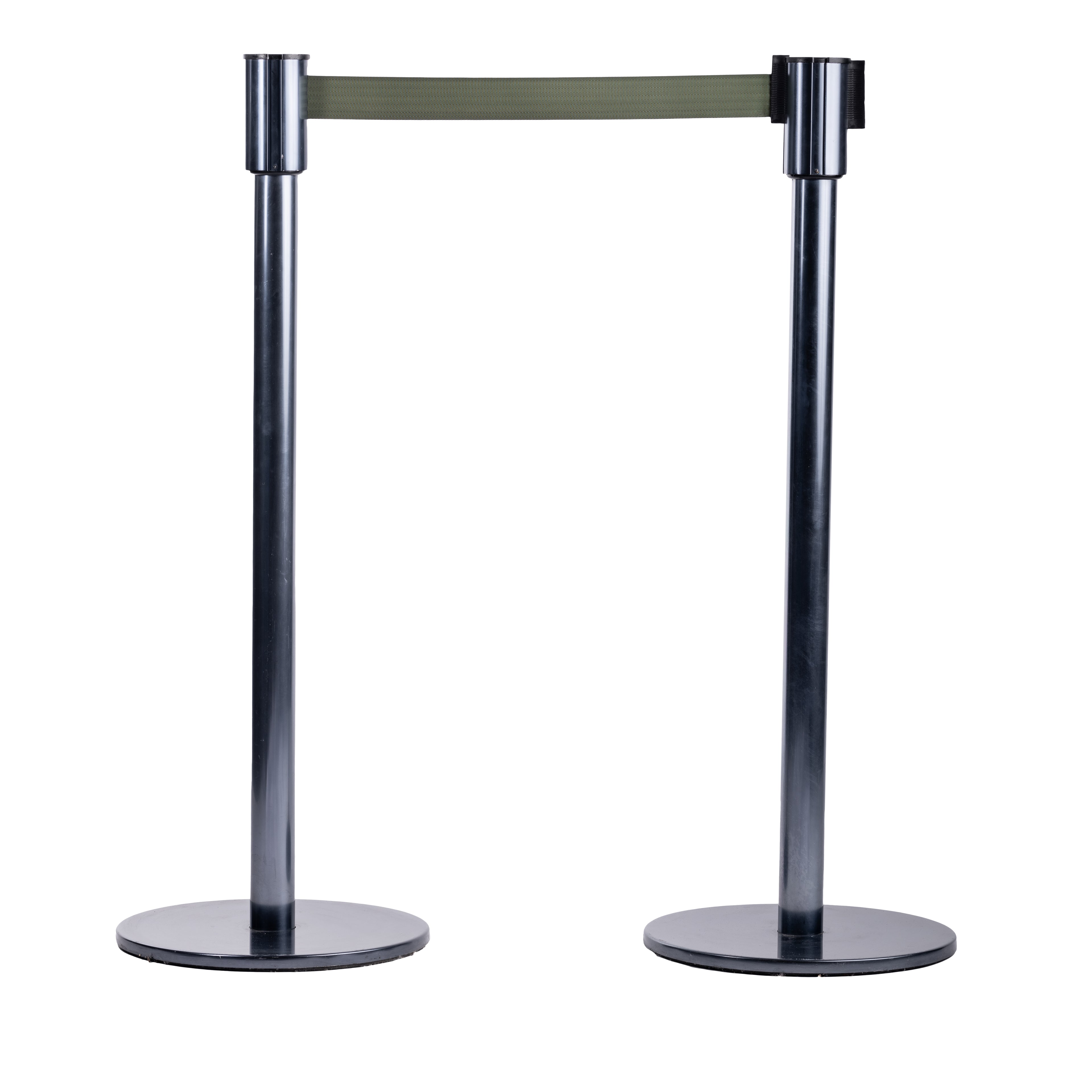 COLONNINA TENDIFLEX NERA CON NASTRO VERDE (2m lunghezza)