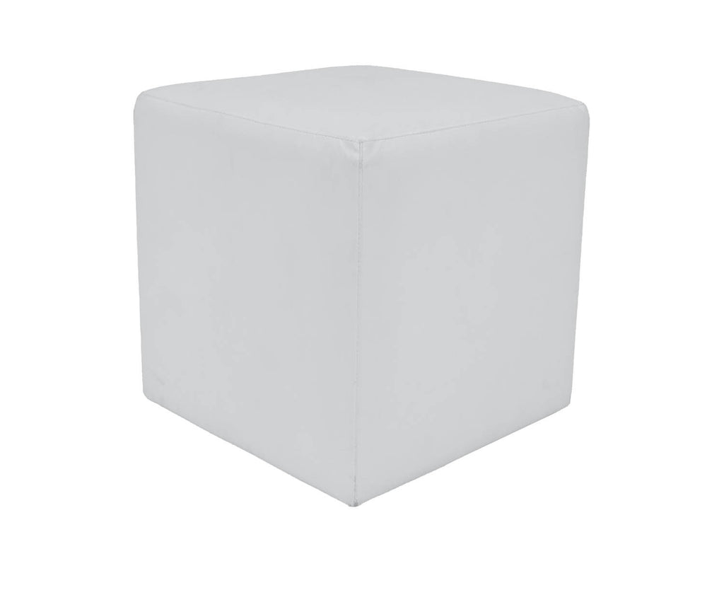 POUF ECOPELLE BIANCA cm 50x50x50