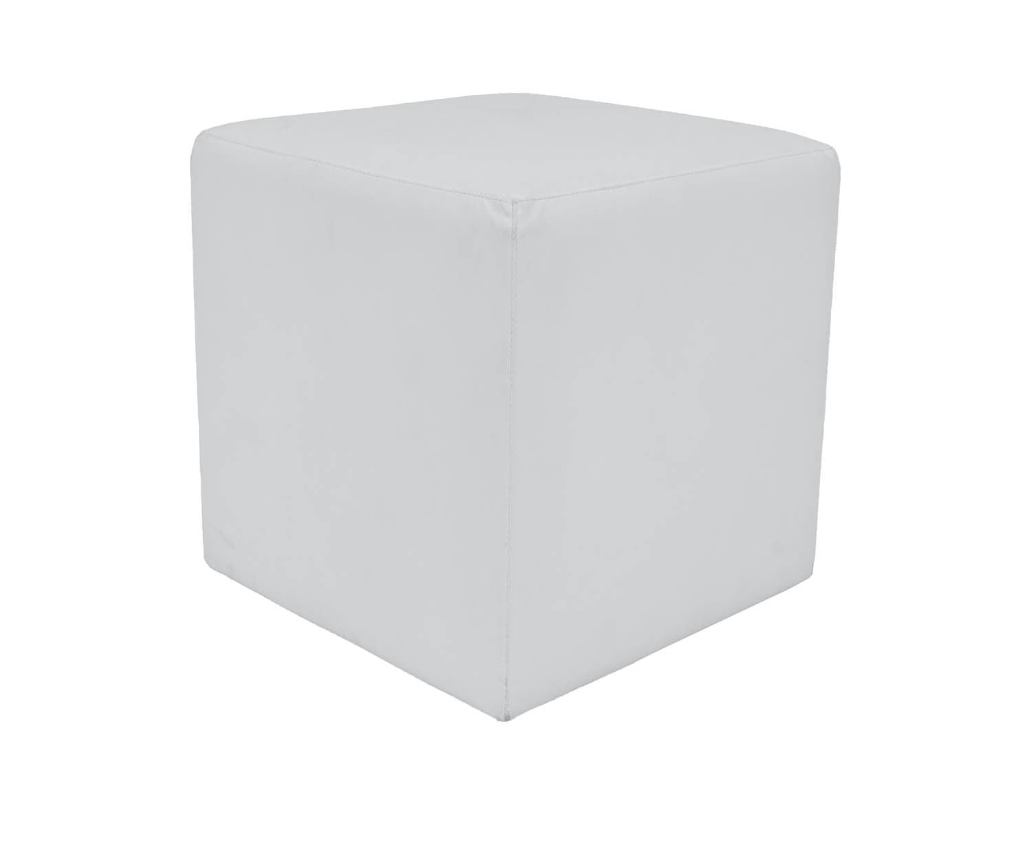 POUF ECOPELLE BIANCA cm 50x50x50