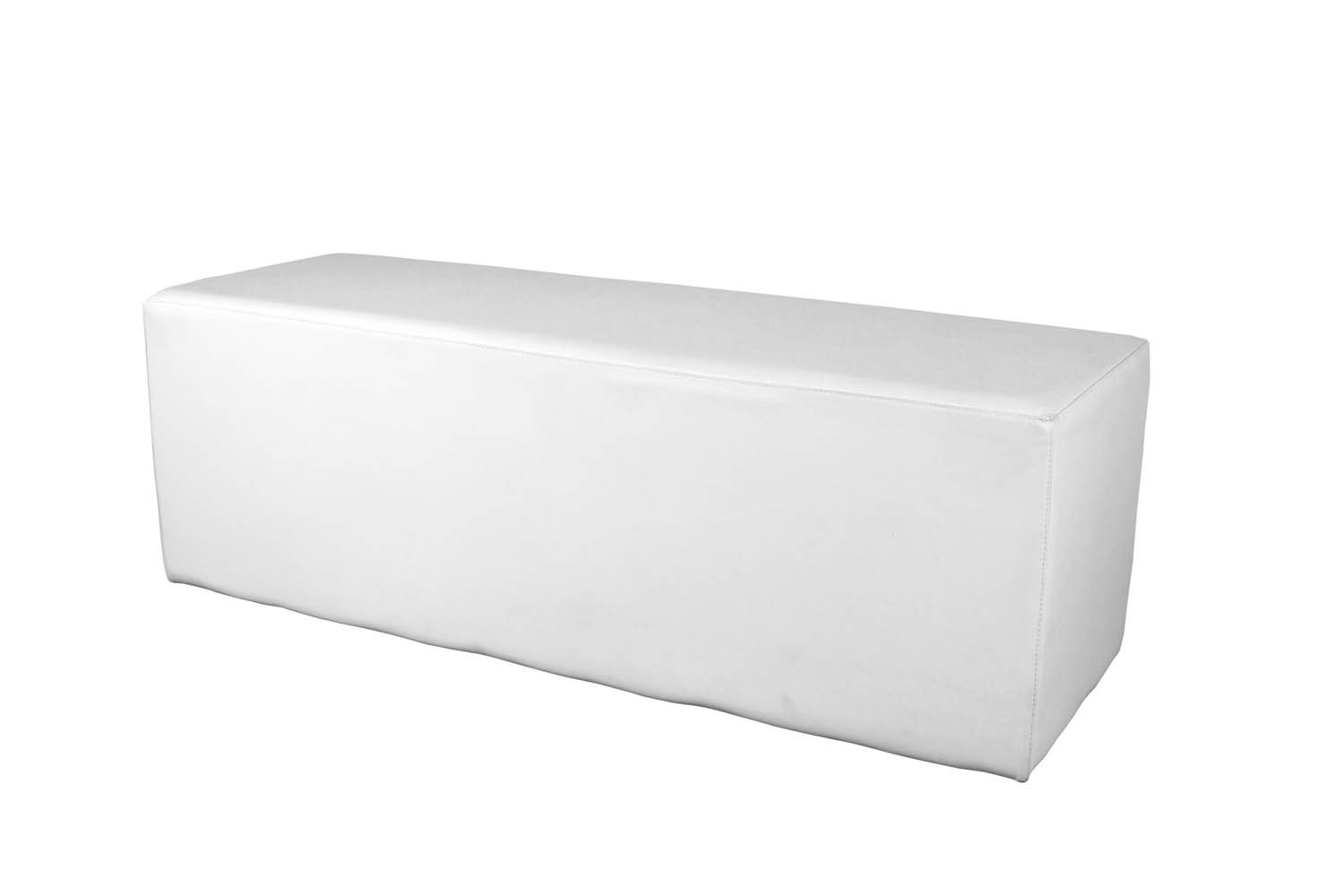 POUF ECOPELLE BIANCA cm 50x100x50
