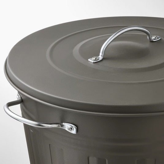 CESTINO LATTA ANTRACITE 40 L