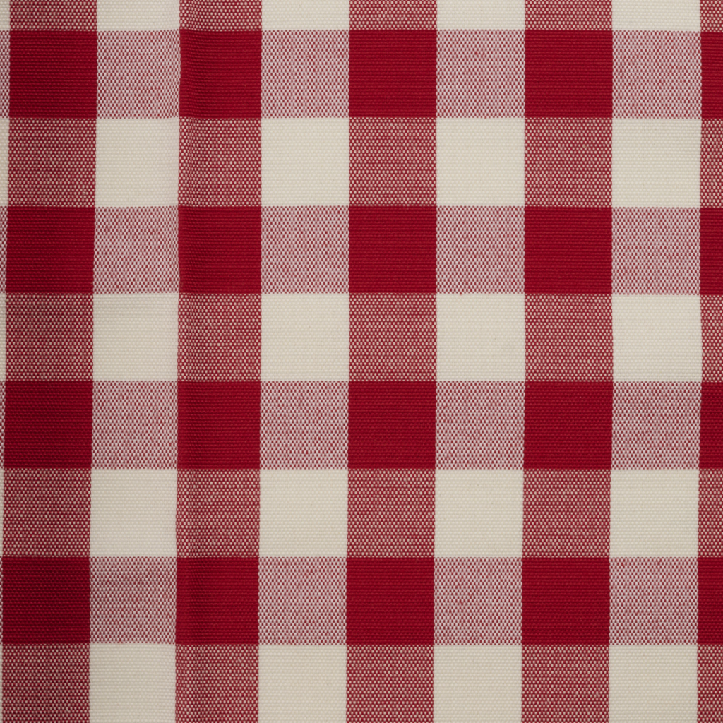 TOVAGLIA TRATTORIA QUADRETTATO BIANCO ROSSO 330x330 cm