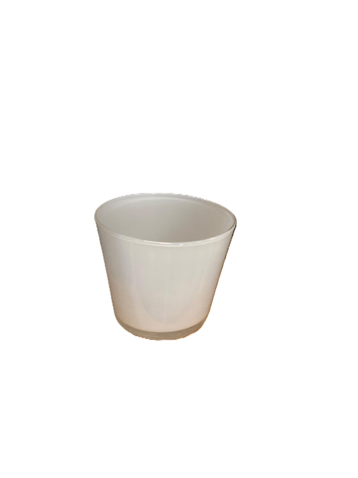 VASETTO VETRO BIANCO Ø9 h7,5 cm