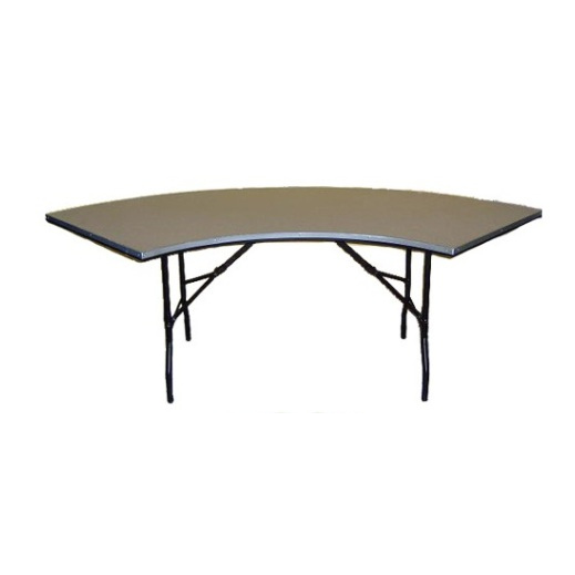 TAVOLO MEZZALUNA LEGNO TECNICO PER SERPENTINA cm 260X90 h75