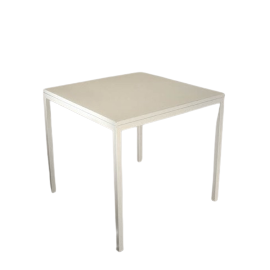 TAVOLO JOY BASSO LACCATO BIANCO cm 80x80x72 h75