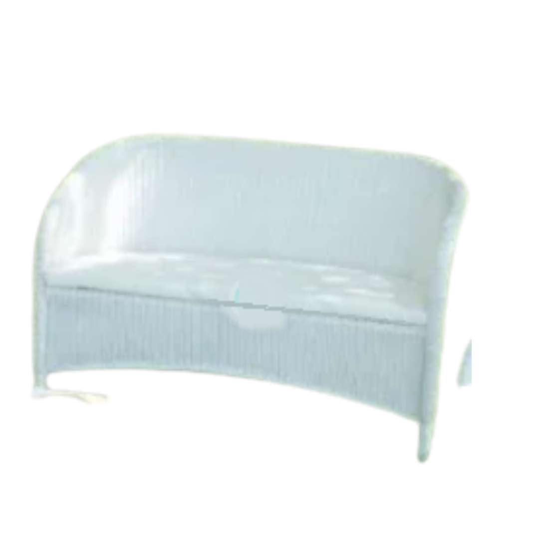DIVANETTO RATTAN BIANCO cm 125x45 h 75