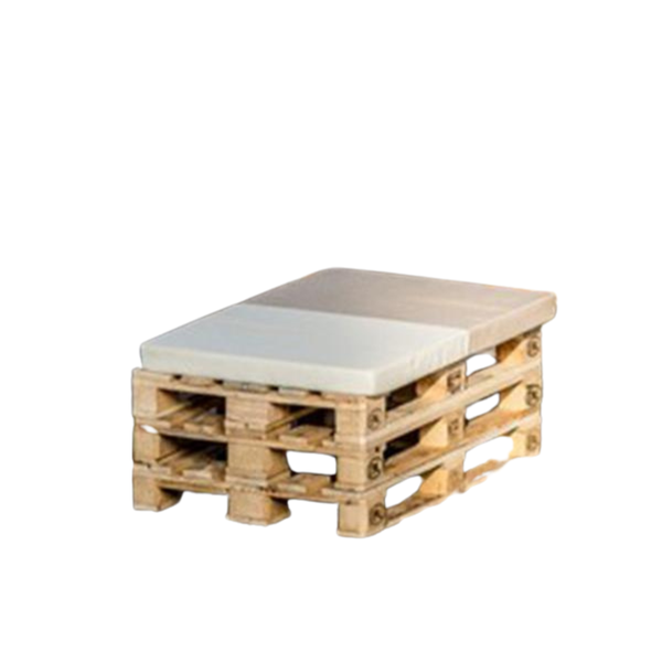 PANCALE SEDUTA CON CUSCINO ALTO COLORE CREMA YUTA