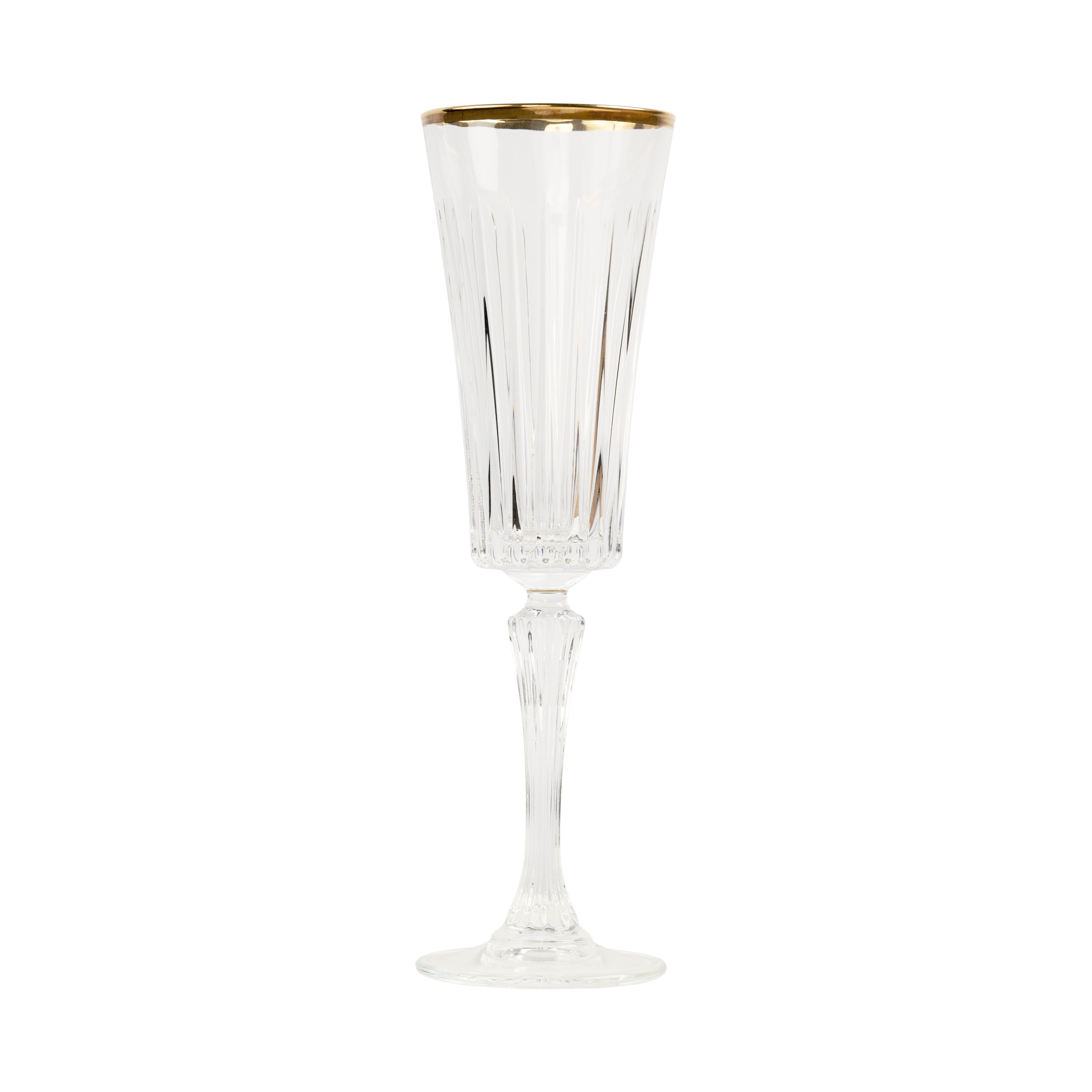BICCHIERE FLUTE TIMELESS FILO ORO cl 21 (conf 36 pz)