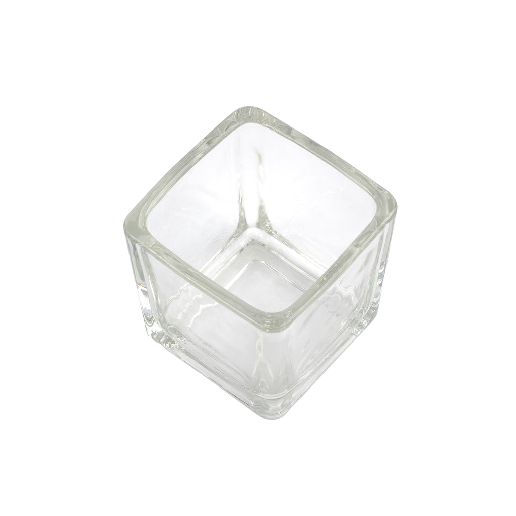 MONOPORZIONE VETRO QUADRATA TRASPARENTE cm 5x5x6(h)