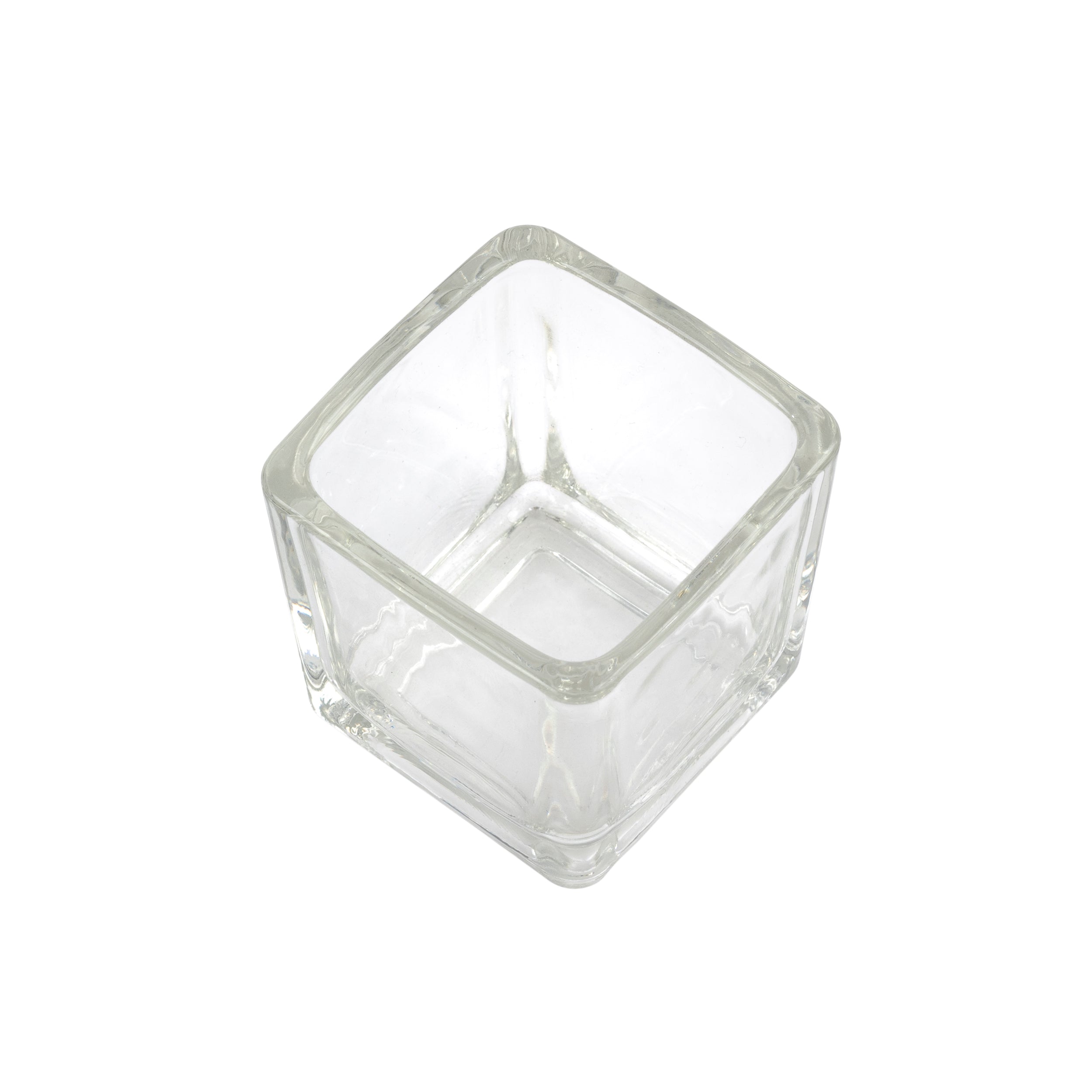 MONOPORZIONE VETRO QUADRATA TRASPARENTE cm 5x5x6(h)