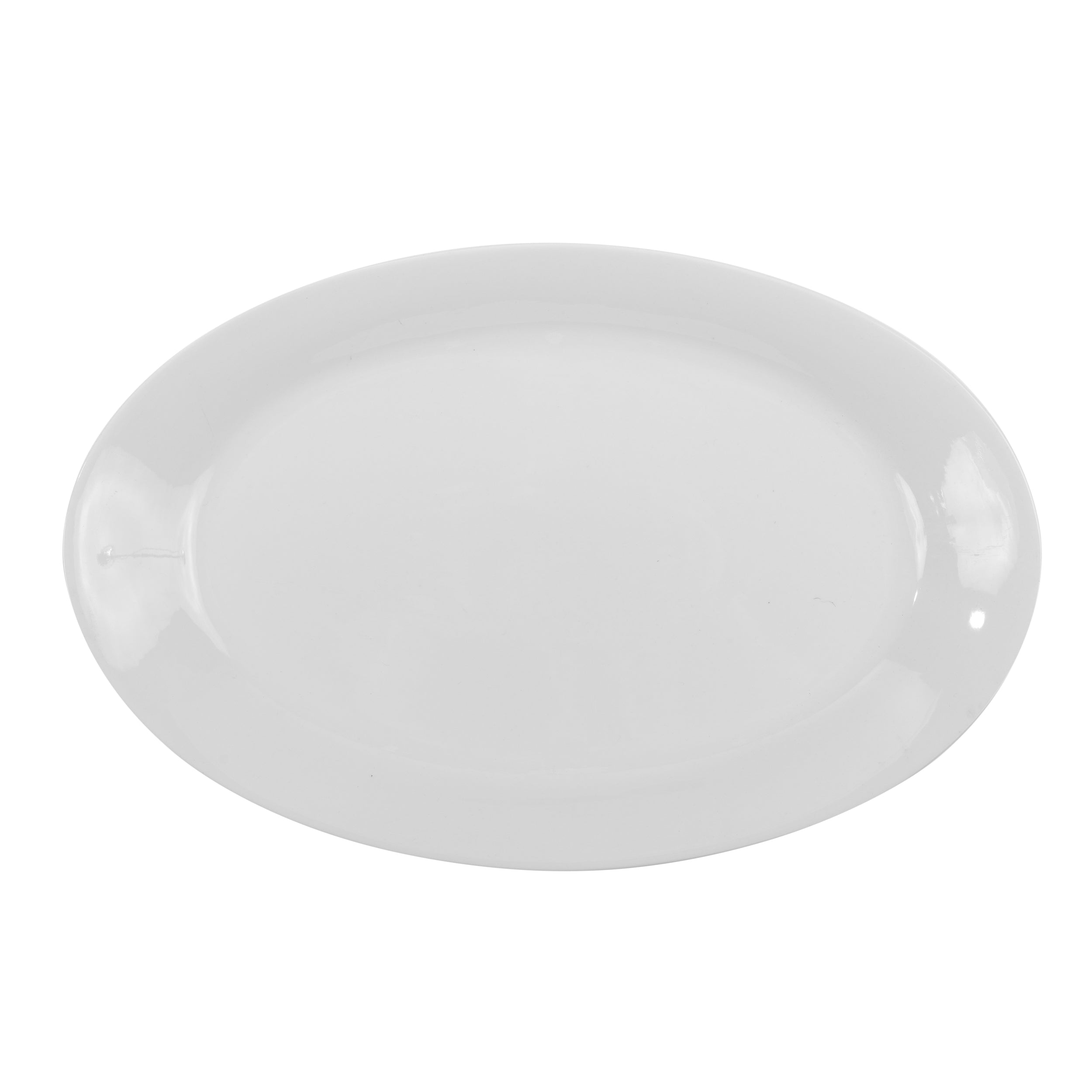 VASSOIO OVALE PORCELLANA BIANCA cm 34x23