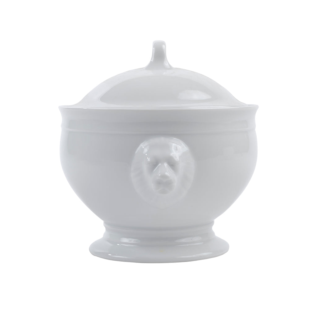 ZUPPIERA PORCELLANA TESTA DI LEONE TABLE TOP T≈T Ø18 h 16 cm