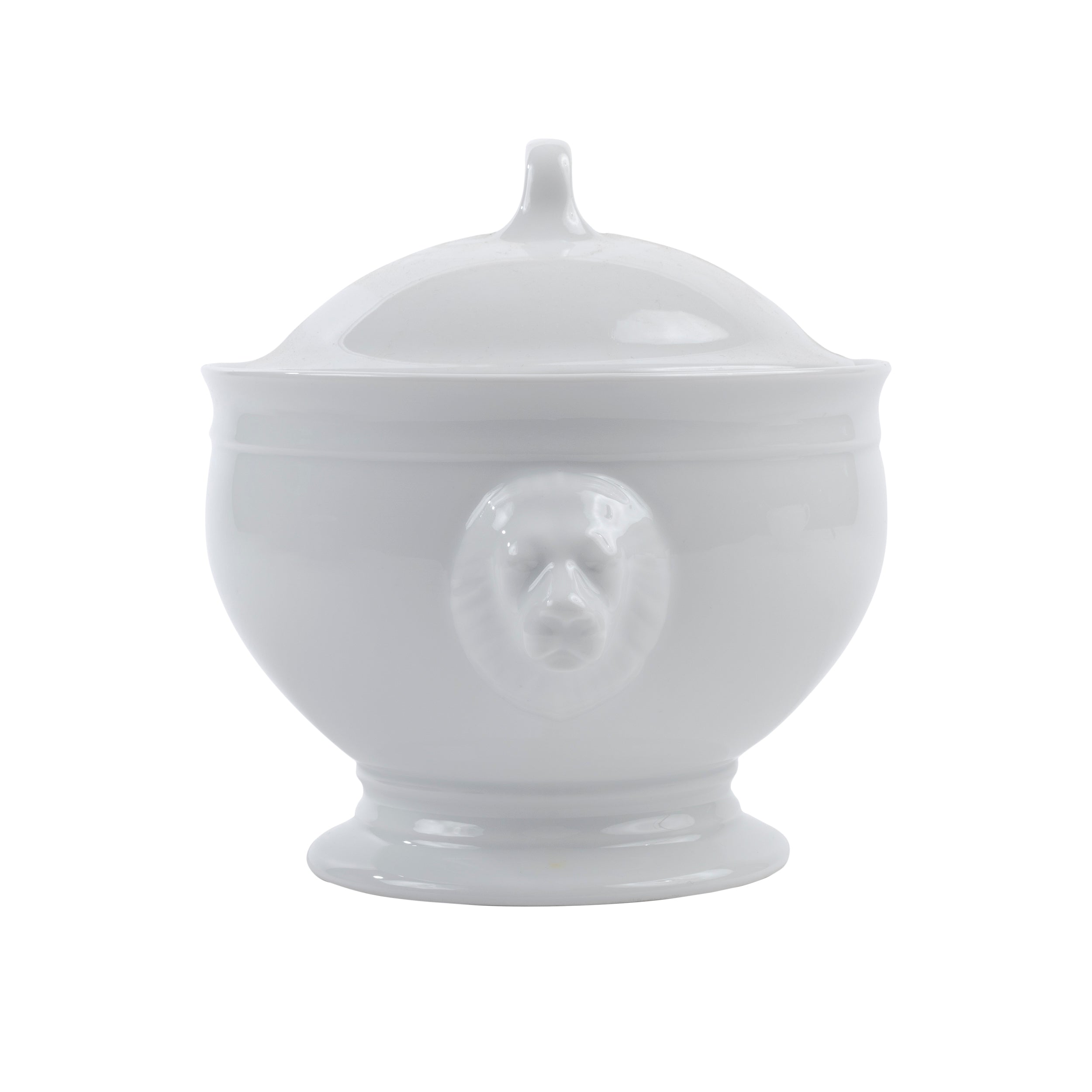 ZUPPIERA PORCELLANA TESTA DI LEONE TABLE TOP T≈T Ø18 h 16 cm