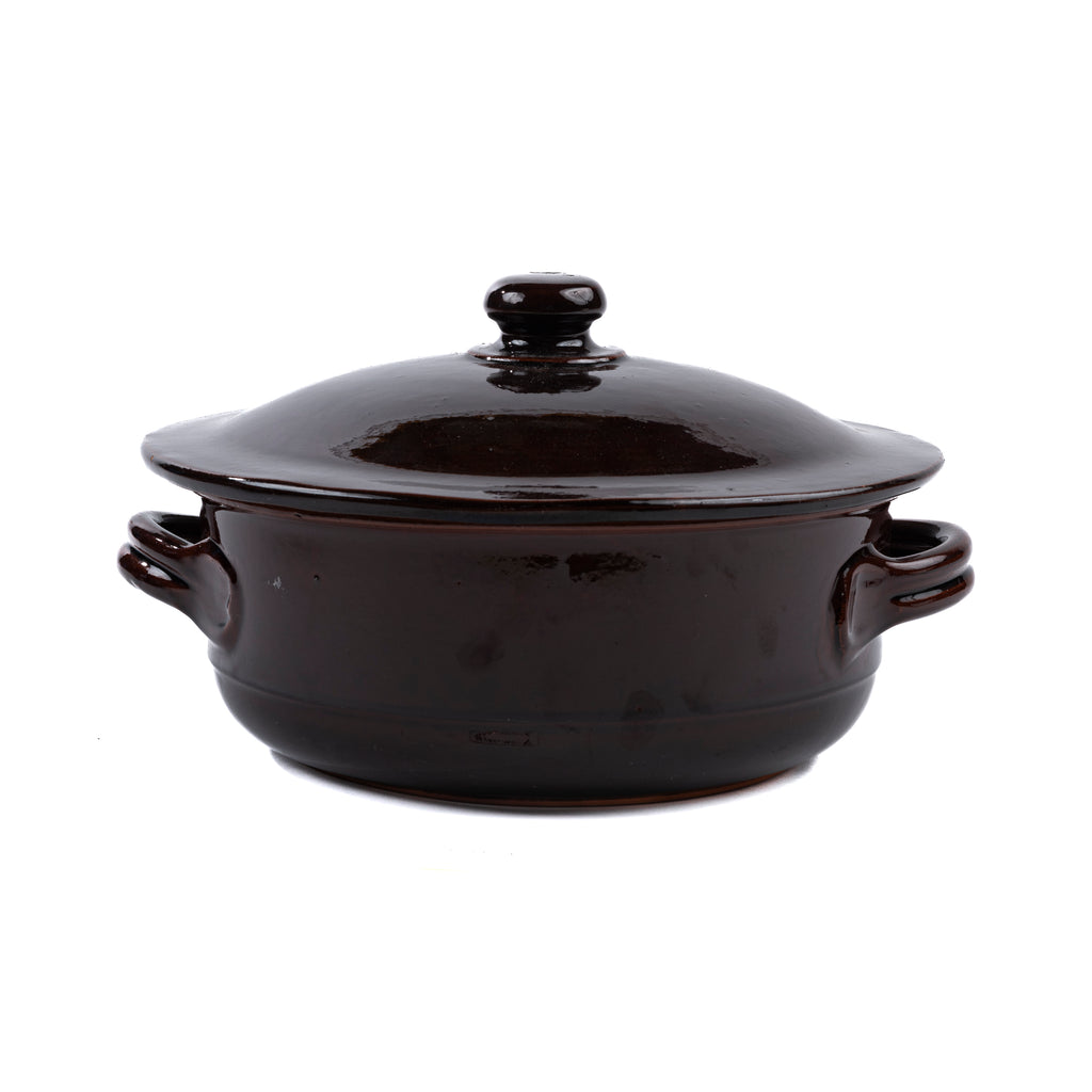 ZUPPIERA TERRACOTTA  + coperchio Ø23 h 18 cm