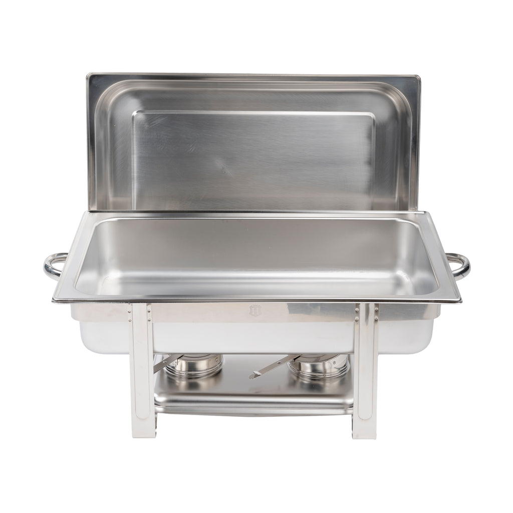 CHAFING-DISHES RETTANGOLARE INOX cm 68X44 h 32 CON COPERCHIO