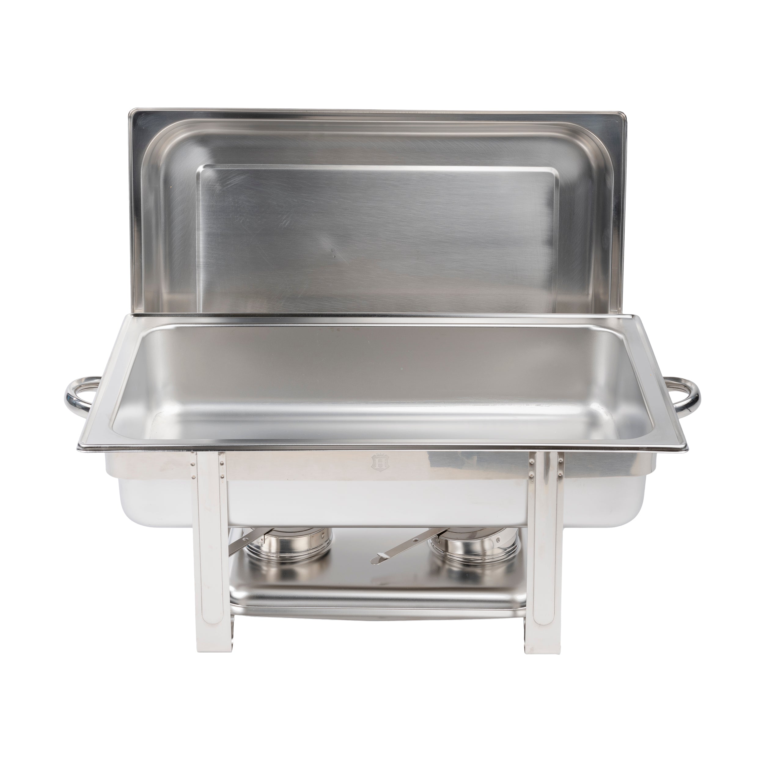 CHAFING-DISHES RETTANGOLARE INOX cm 68X44 h 32 CON COPERCHIO