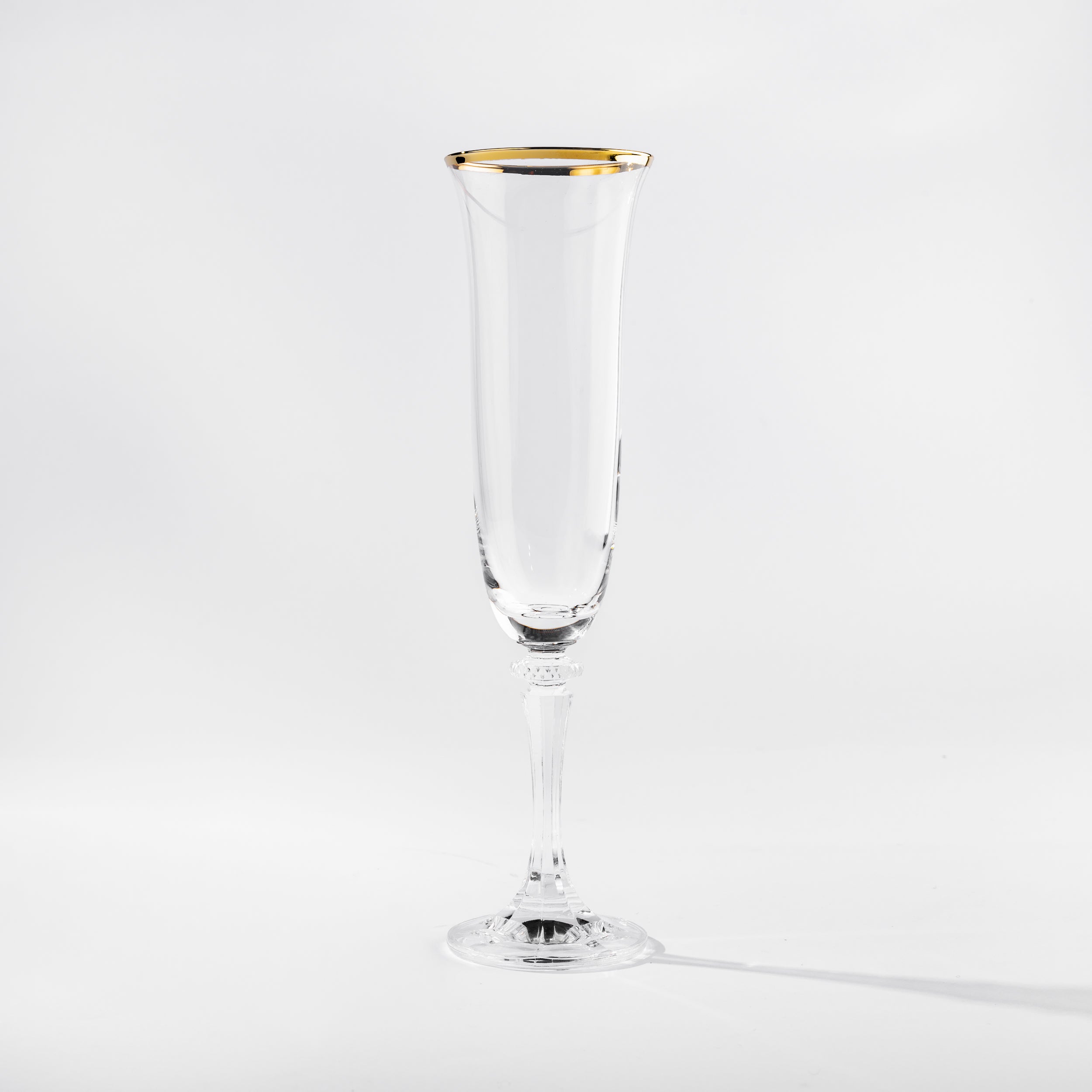 BICCHIERE FLUTE KLEOPATRA FILO ORO cl17,5 (conf 44 pz)