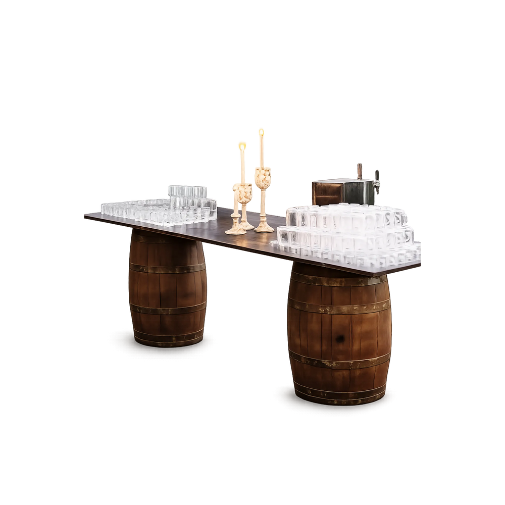 BARRIQUE BUFFET (2botti + tavolo country 3m)