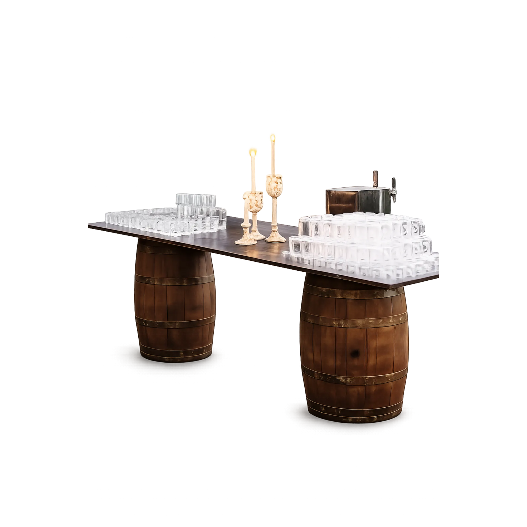 BARRIQUE BUFFET (2botti + tavolo country 3m)