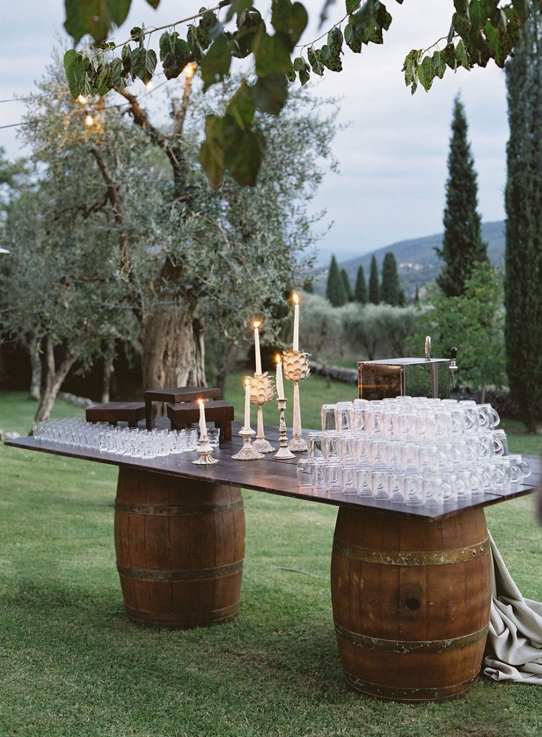 BARRIQUE BUFFET (2botti + tavolo country 3m)