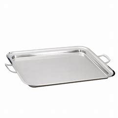 GUANTIERA INOX RETTANGOLARE CON MANICI cm 50x38