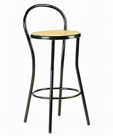 SGABELLO MODELLO THONET COLORE NERO CON SEDUTA IN “PAGLIA DI VIENNA”